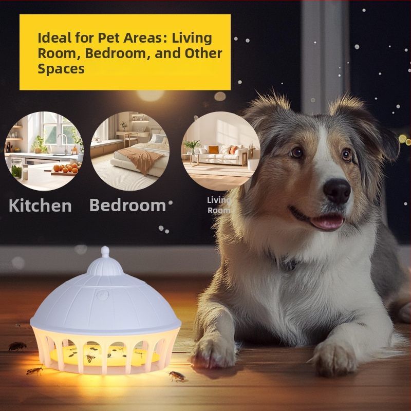 Fotokatalytická lampa na hubenie komárov – vnútorné USB, 21–30 m², LED, tichá prevádzka, priame napájanie