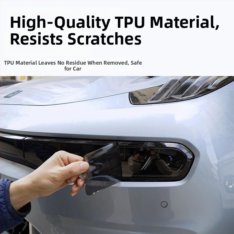 Priekšējā luktura filmas uzlīme – TPU, Preces kods 000001, Zīmols: Bez zīmola, Piemērotas automašīnas: Bez zīmola