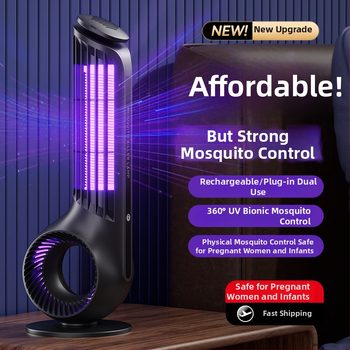 Žiarovka na hubenie komárov s UV lúčom a elektrickým šokom, 3W, zabudovaná batéria 1001–1600mAh, doba nabíjania 1–3 hod, pokrytie až 10㎡