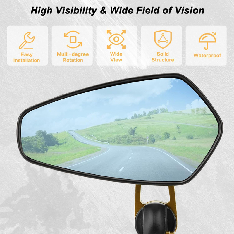 Motoros kerékpár visszapillantó tükör, négyzet alakú, ABS, RS028 modell, SPEEDPARK