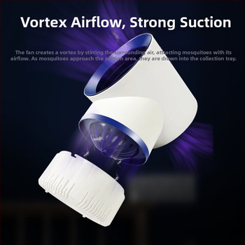 2-in-1 szúnyogirtó lámpa beltéri és kültéri használatra, elektromos sokk, UVA lilás fény, 5V kimenet, 30–50 m² lefedettség