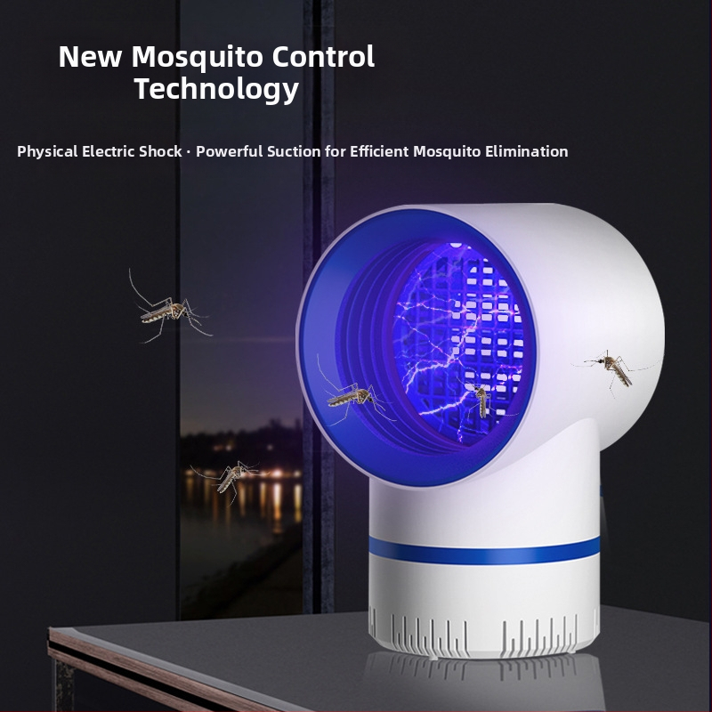 2-in-1 szúnyogirtó lámpa beltéri és kültéri használatra, elektromos sokk, UVA lilás fény, 5V kimenet, 30–50 m² lefedettség