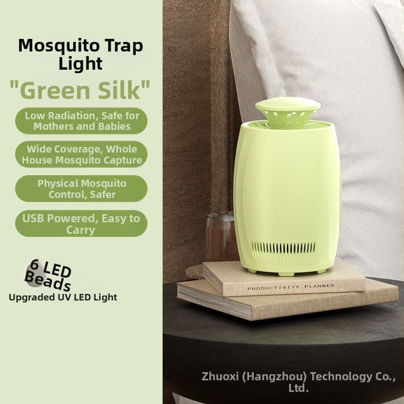 Domáca lampa na hubenie komárov s UV svetlom, svetelná pasca, vhodná pre 31–40 m², netoxická, trvalý režim