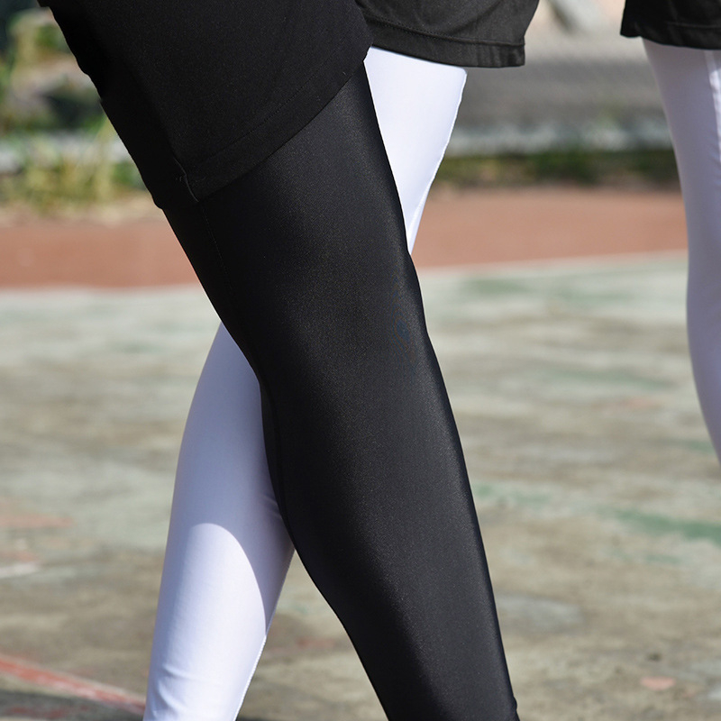 Manșon de picior pentru protecție solară – Ice Silk răcoros, protecție pentru genunchi, pentru alergare în aer liber și ciclism; material: poliester; procesare personalizabilă; etichetă privată licențiată