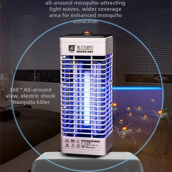 Otthoni szúnyogölő lámpa — falra szerelhető, fotokatalitikus belső egység, elektromos sokk, 220V, MARS-001