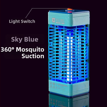 Otthoni szúnyogölő lámpa — falra szerelhető, fotokatalitikus belső egység, elektromos sokk, 220V, MARS-001