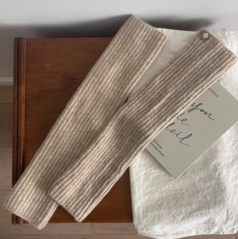 Șosete Slouch pentru femei, tricotate coreene, Harajuku Y2K până la gambe, groase din lână, respirante și absorbante de sudoare, toamna 2024