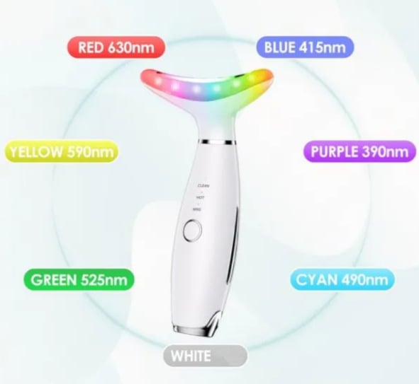 Nyaki szépségkészülék fotonikus szépségkezeléssel, lifting és feszesítés, bőrmegújítás, modell MJY8003, súly 213 g