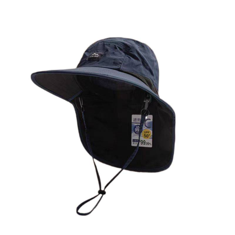Bavlnená šiltovka na ochranu proti slnku pre vonkajšie použitie, pruhovaný vzor, unisex fisherman's klobúk, pre kempovanie a turistiku, moderný minimalistický štýl