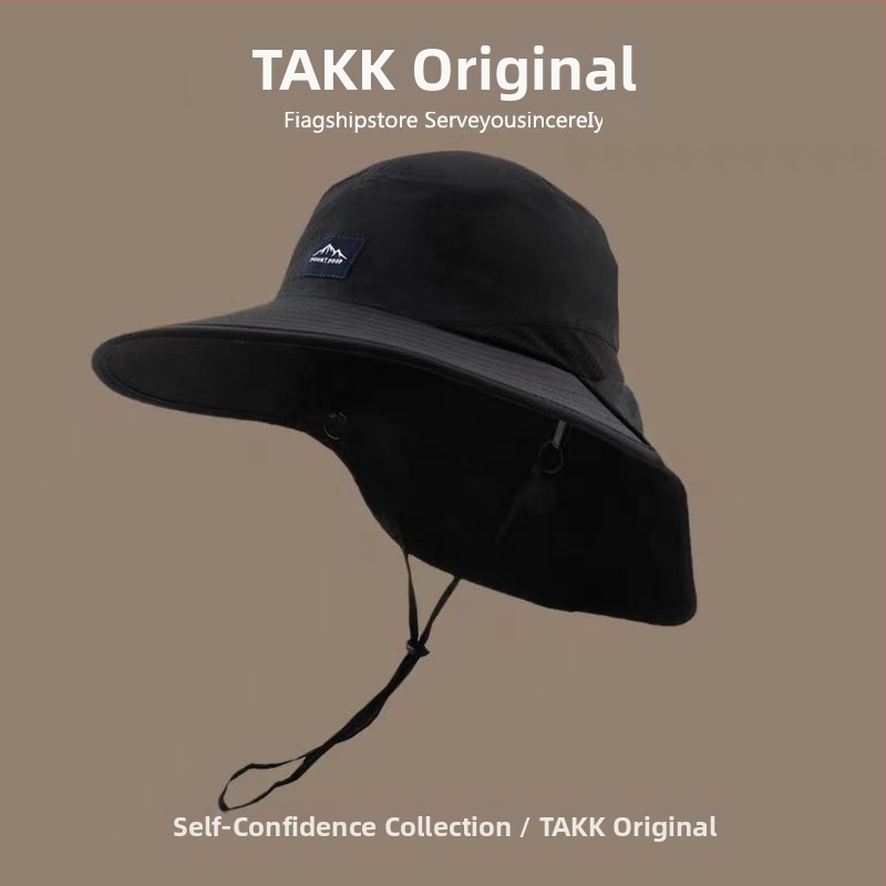 Bavlnená šiltovka na ochranu proti slnku pre vonkajšie použitie, pruhovaný vzor, unisex fisherman's klobúk, pre kempovanie a turistiku, moderný minimalistický štýl