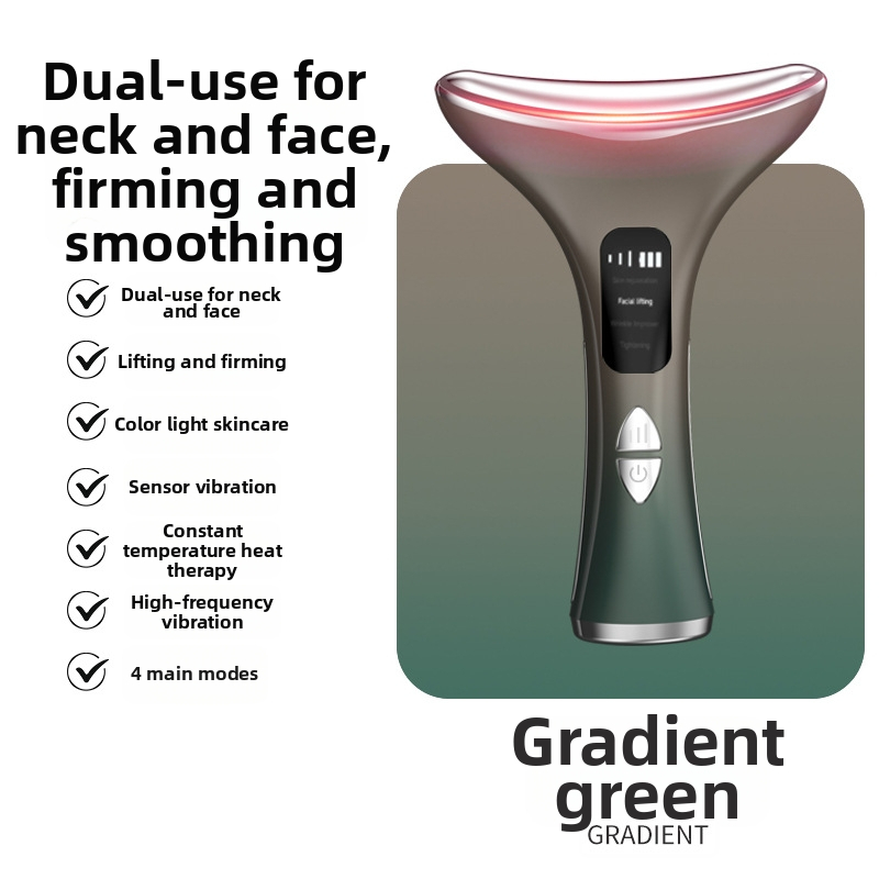EMS mikro srovės kaklo grožio prietaisas – pakėlimas ir tonizavimas, vibro masazas, pastovi temperatūra įkaitinimas, modelis M5