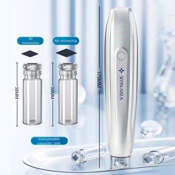 Устройство за красота с нано-микрокристално въвеждане, с бутилка, три нива на есенция, портативен домашен масажор, IPX0