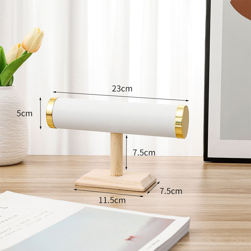 Regál na šperky z masívneho dreva, tvar I, jednoúrovňový, Bozhong