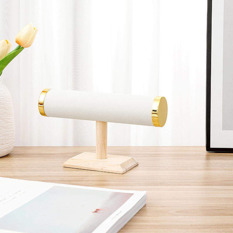 Regál na šperky z masívneho dreva, tvar I, jednoúrovňový, Bozhong