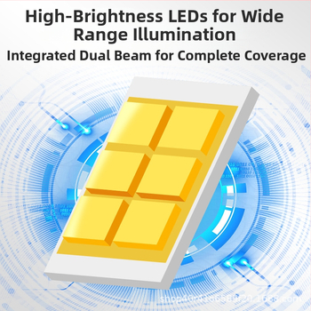 Svetlomet na motocykel H4 s fisheye objektívom, telo z hliníkovej zliatiny, vstavané svetlo, 30W, 12–80V, LED 3570+3030