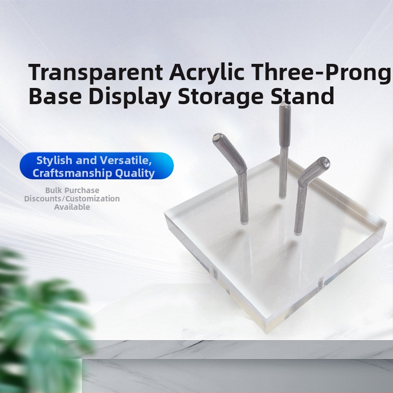 Displej regál – Akryl, trojzubý stojan, Prvé poschodie, Hongkuan Jewelry 026