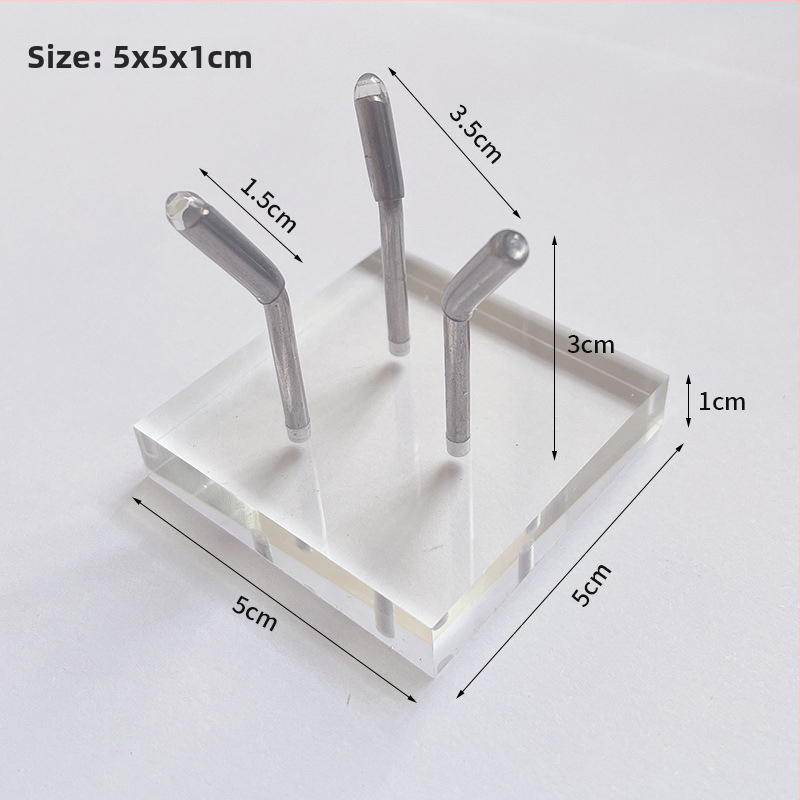 Displej regál – Akryl, trojzubý stojan, Prvé poschodie, Hongkuan Jewelry 026