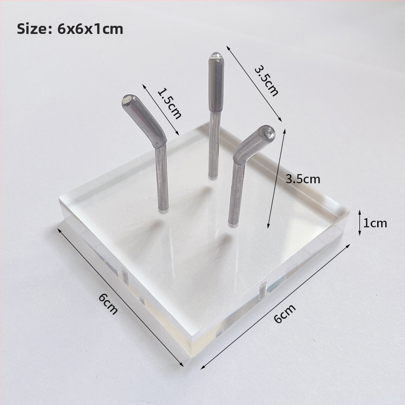 Displej regál – Akryl, trojzubý stojan, Prvé poschodie, Hongkuan Jewelry 026