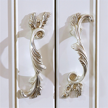 Rukoväť pre zásuvku a dvierka skrinky, vo forme fenixa, zo zliatiny zinku, európsky štýl, model 361, antický povrch