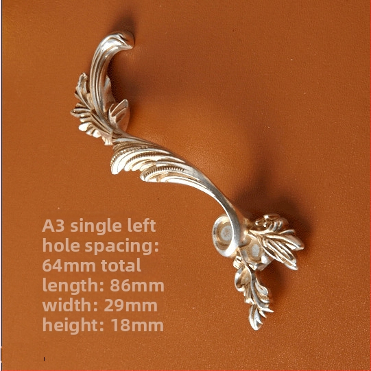 Rukoväť pre zásuvku a dvierka skrinky, vo forme fenixa, zo zliatiny zinku, európsky štýl, model 361, antický povrch