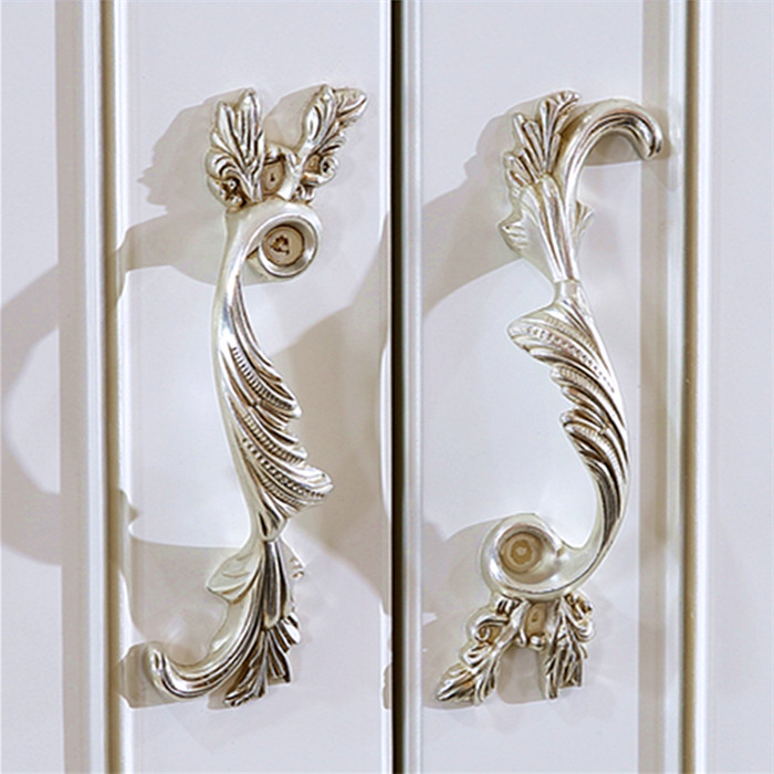 Rukoväť pre zásuvku a dvierka skrinky, vo forme fenixa, zo zliatiny zinku, európsky štýl, model 361, antický povrch
