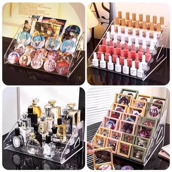 Пластмасова 5-етажна витрина за козметика с отделения - марка Friendly