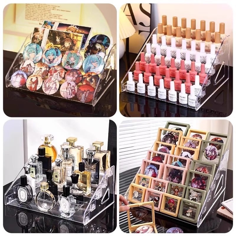 Пластмасова 5-етажна витрина за козметика с отделения - марка Friendly