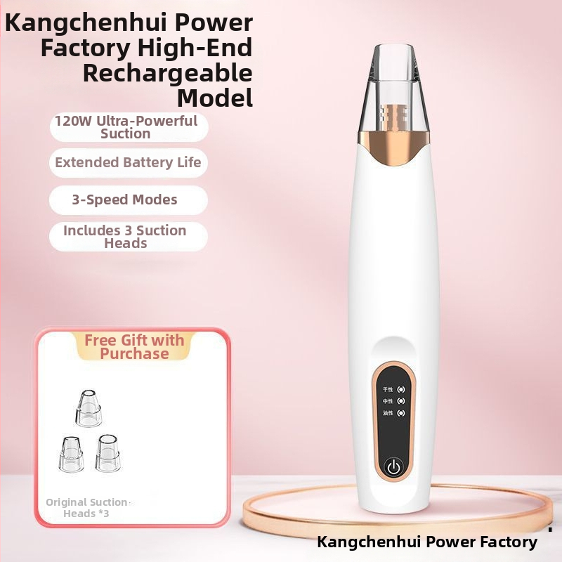 Juodųjų inkštirų siurbimo įrenginys, elektrinis namų kosmetikos įrankis, modelis 5678, 3 pakopų reguliavimas