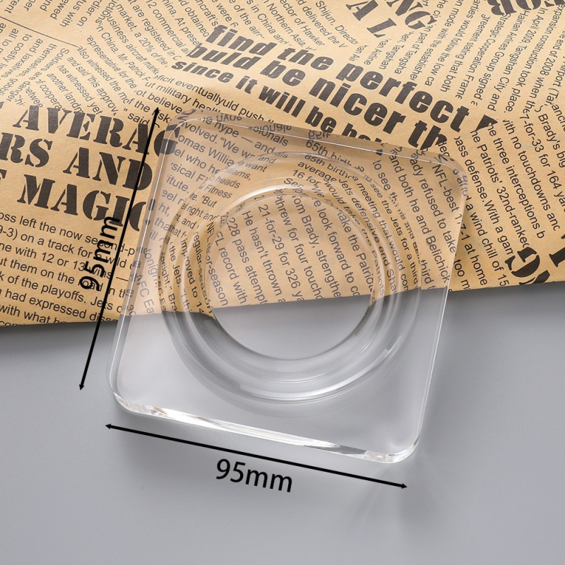 Xiuli едночастова акрилна подложка за показване на бижута и подбор на мънини, правоъгълна форма, модел X1460, 1 слой, премиум стил.