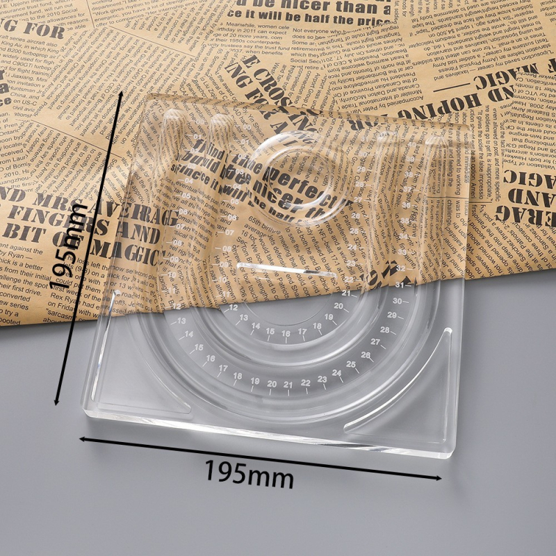 Xiuli едночастова акрилна подложка за показване на бижута и подбор на мънини, правоъгълна форма, модел X1460, 1 слой, премиум стил.