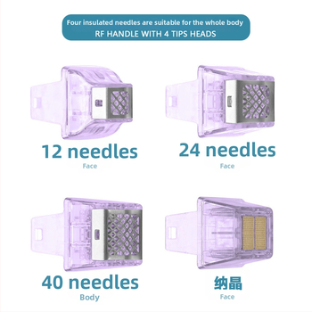 RF mikrokristālu kosmētikas ierīces patēriņa materiāli: ķermenim un sejas ādai, modeļi 12-pin, 24-pin, 40-pin, nano-kristāls, svars 30 g