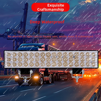 LED reflektor s plochým zrkadlom pre predné svetlo elektrického trojkolového vozidla – 12–60 V univerzálne, 30 W, ≥1800 lm, IP68, dizajn odvodu tepla