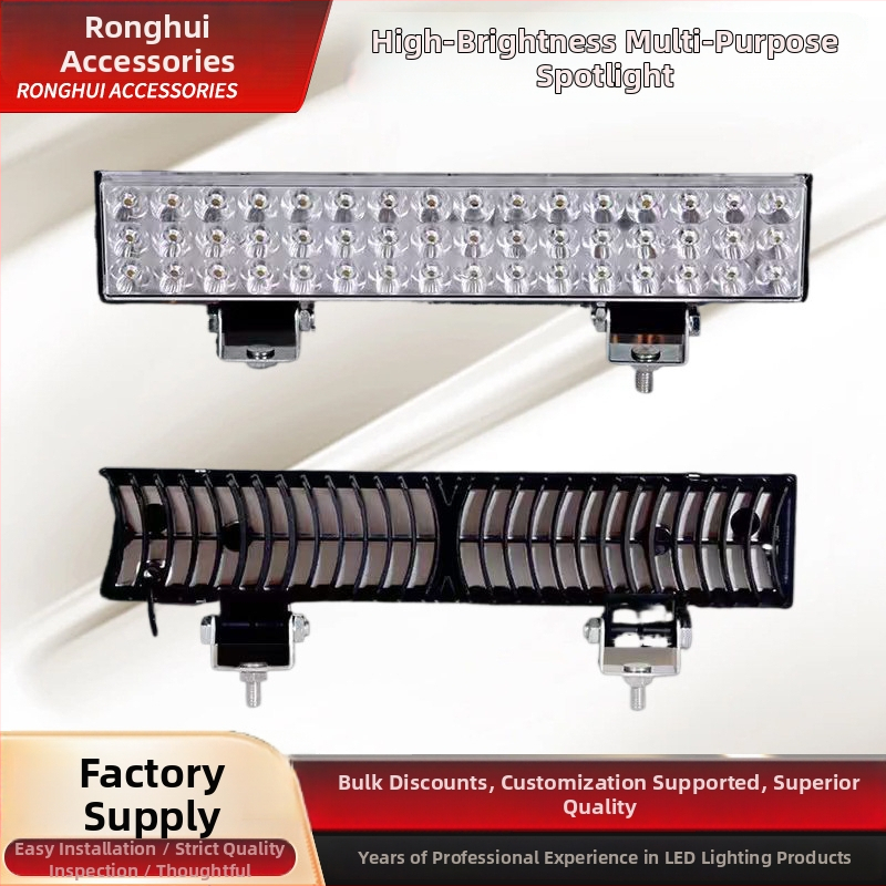LED reflektor s plochým zrkadlom pre predné svetlo elektrického trojkolového vozidla – 12–60 V univerzálne, 30 W, ≥1800 lm, IP68, dizajn odvodu tepla