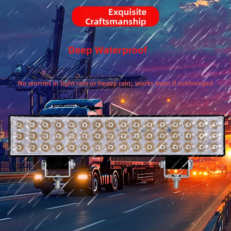 LED reflektor s plochým zrkadlom pre predné svetlo elektrického trojkolového vozidla – 12–60 V univerzálne, 30 W, ≥1800 lm, IP68, dizajn odvodu tepla
