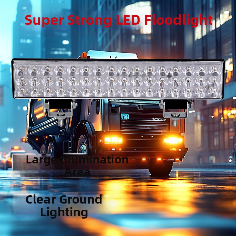 LED reflektor s plochým zrkadlom pre predné svetlo elektrického trojkolového vozidla – 12–60 V univerzálne, 30 W, ≥1800 lm, IP68, dizajn odvodu tepla