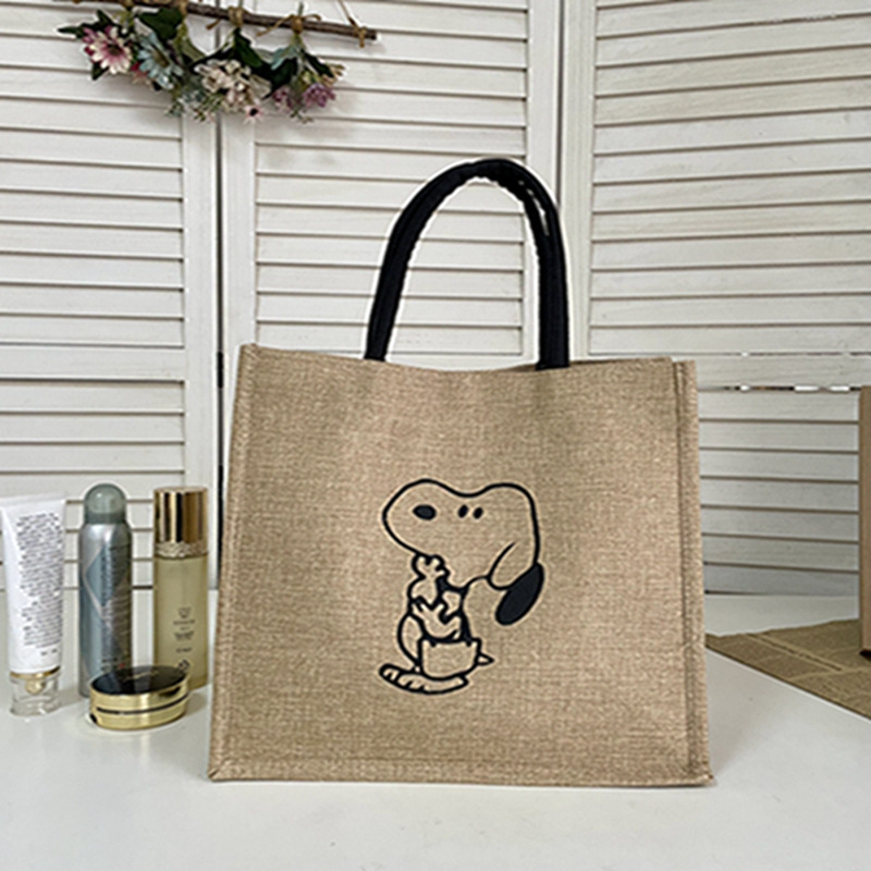 Чанта Tote от памук и лен, подплата полиестер, заключване, вътрешен джоб с цип и джоб за телефон, двойни дръжки