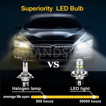 LED φανάρι αυτοκινήτου με βάσεις BA20D/H4/H6M/P15D/BA21D; LED τσιπ 5730×12; 12V; 600 lm; 50000 ώρες