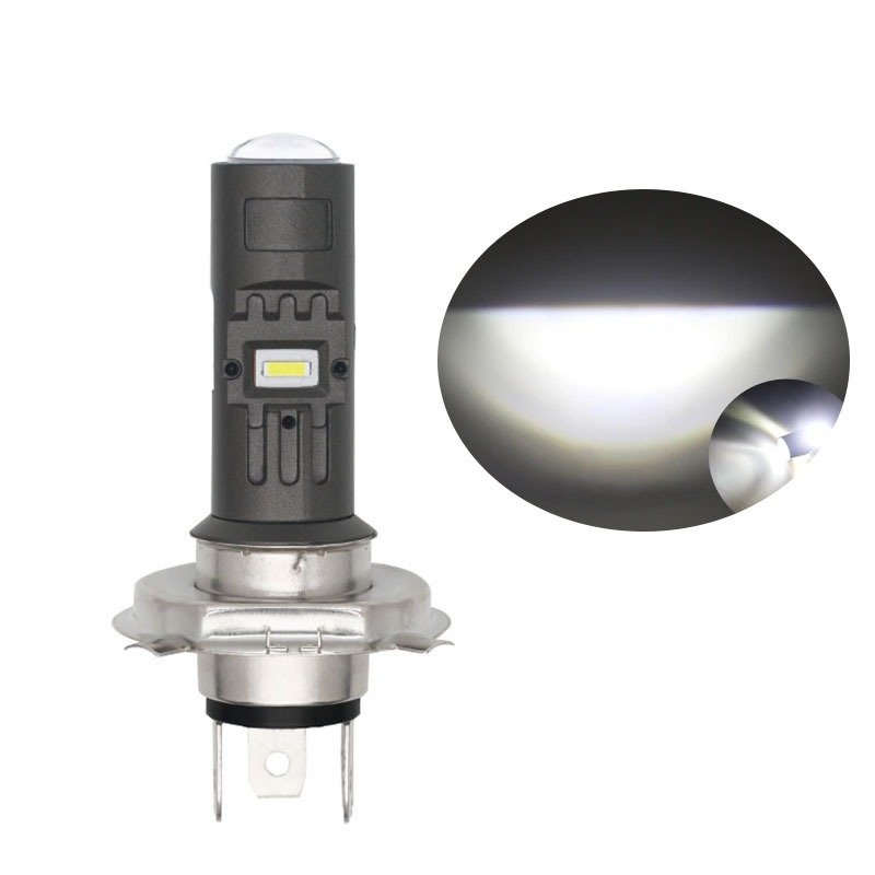Motociklističko LED spot svjetlo prednje svjetlo s lećom H4/BA20D/P15D, 15W, 1500LM, 12-80V, 1860LED izvor svjetla, kućište od avionskog aluminija