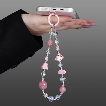 Șnur de telefon cu cristal și aliaj, electroplacare, cablu din oțel, cataramă metalică, stil feminin