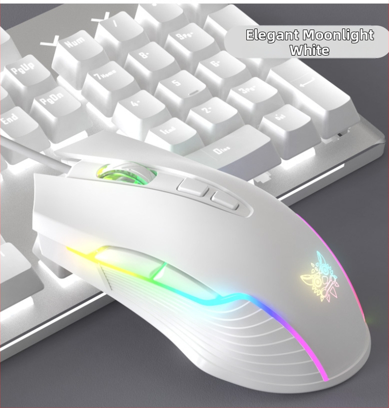 ONIKUMA cw905 káblová herná myš, USB, 6400 DPI, 7 tlačidiel, 6-stupňové nastavenie DPI, ergonický dizajn