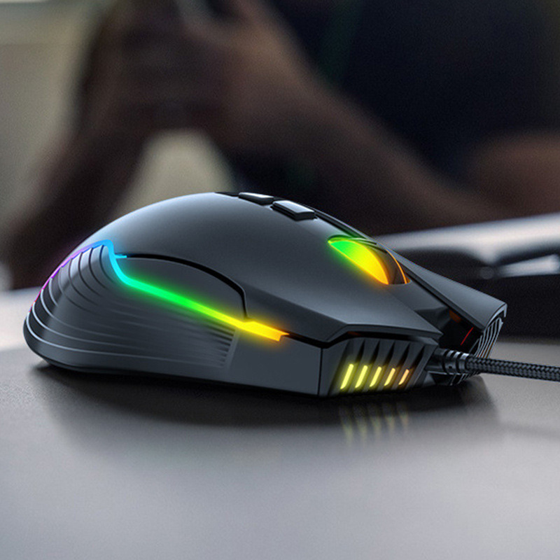 ONIKUMA cw905 кабелна гейминг мишка, USB, 6400 DPI, 7 бутона, 6-степенно регулиране на DPI, ергономичен дизайн