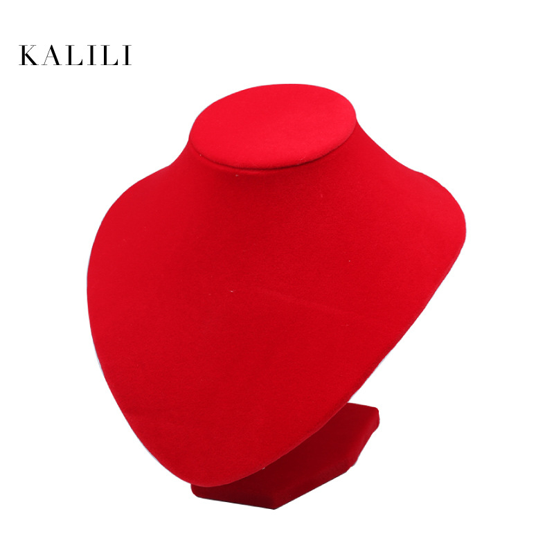 Дисплей за колиета — червен V-образен манекен за колие, стил арт-вятър, материал: Друг, година/сезон: Друг