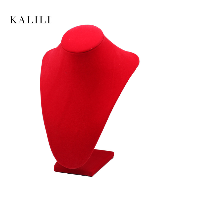 Дисплей за колиета — червен V-образен манекен за колие, стил арт-вятър, материал: Друг, година/сезон: Друг