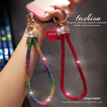 Telefono pakabukas su deimantiniu kaspinu ir geometriniu pakabuku, rankų darbo, daugiafunkcinis, Jane grids