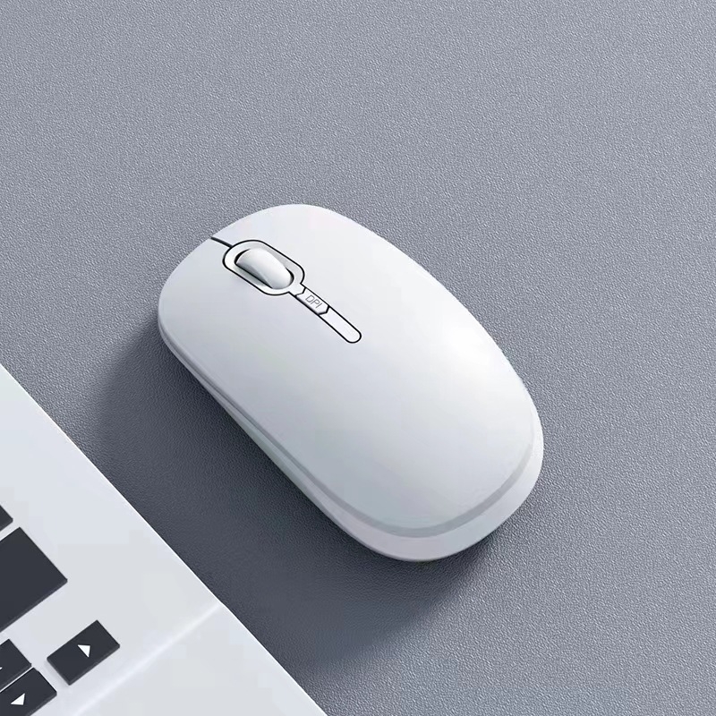 Безжична мишка с Bluetooth и 2.4G двойен режим, 4000 DPI, 5 бутона, презареждаща се, ергономичен дизайн