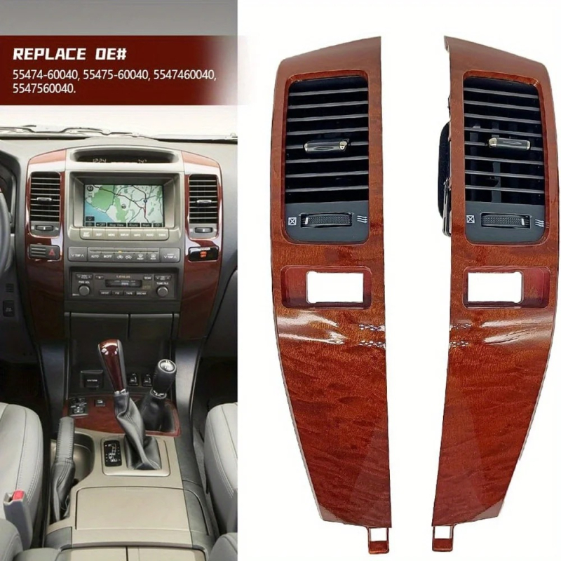 Panou de control al ventilației Prado J120 – porturi de dezghețare stânga și dreapta pentru sistemul de climatizare auto; plastic, 300 g, compatibil cu Toyota Prado J120