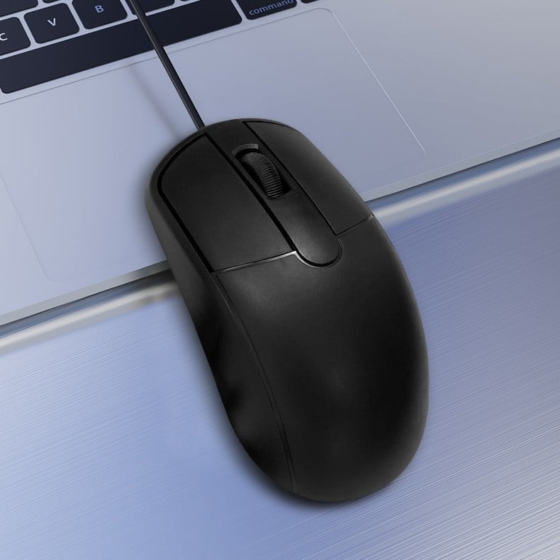 Оптична USB мишка, 1200dpi, 3 бутона, ергономичен дизайн