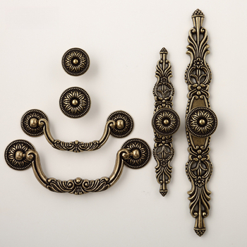 Дръжка за шкаф и чекмедже, европейски и американски стил, ретро, с едно дупче, модел HK175 Qinggu, цинкова сплав