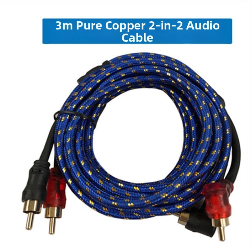 Cablu audio pentru mașină pentru amplifier și subwoofer — model: Audio cable; putere: Others W; tensiune: Others V; raport semnal-zgomot: Others dB; greutate: Others kg