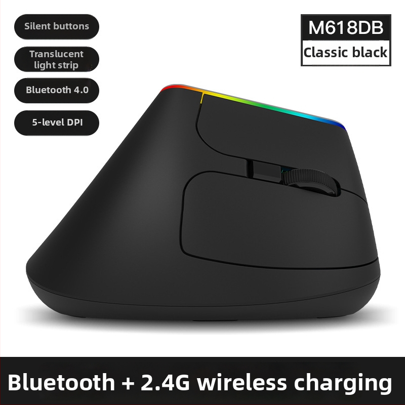 M618C vertikálna myš s bočným uchopením, 6 tlačidiel, Bluetooth, optická